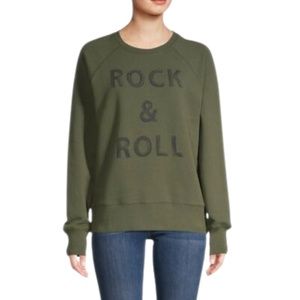 NWT Zadig & Voltaire Green Rock & Roll Sweatshirt XS